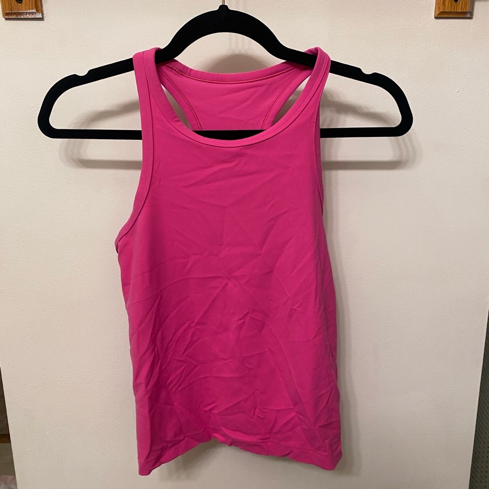 Pink align Tank Top race length